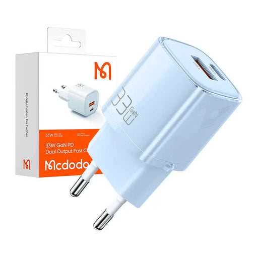 Charger GaN 33W Mcdodo CH-0154 USB-C USB-A (blue) - mains chargers<<<Chargers<<<GSM Accessories<<<InnproXML