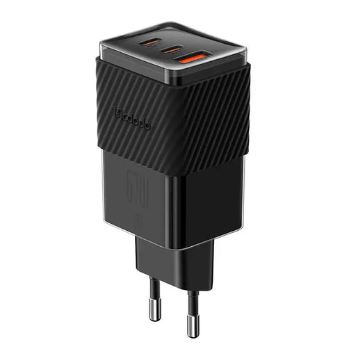 Charger GaN 65W Mcdodo CH-1501 2x USB-C USB-A (black) - mains chargers<<<Chargers<<<GSM Accessories<<<InnproXML