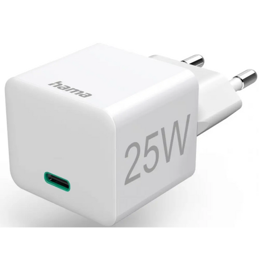 Charger HAMA-201652 220V USB-C 25W white - Аксесоари за смартфон<<<Аксесоари<<<TechMart&&&Аксесоари за