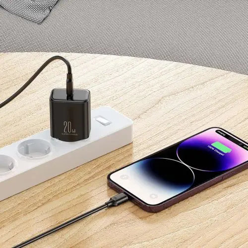 Charger Joyroom JR-TCF06 Flash PD 20W + Cable 1m (Black) - Travel Charger<<<Accessories<<<Основна<<<DunaXML&&&mains