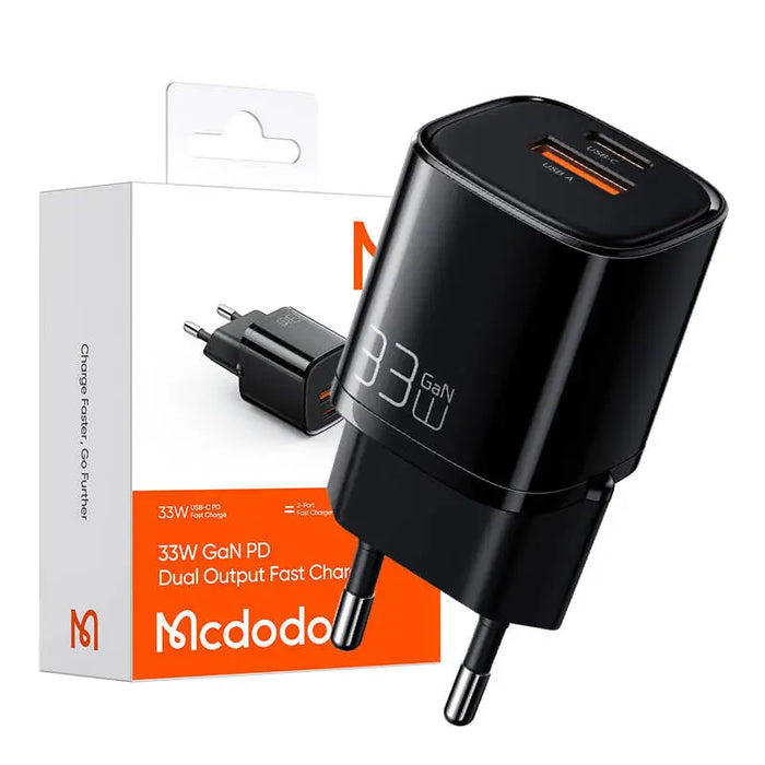 Charger Mcdodo Nano GaN CH-0151 USB + USB-C 33W (black) - mains chargers<<<Chargers<<<GSM Accessories<<<InnproXML