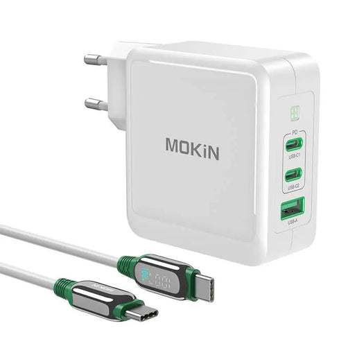 Charger MOKiN PD140W 2C1A GaN 2xUSB-C 1xUSB-A (black) - mains chargers<<<Chargers<<<GSM Accessories<<<InnproXML