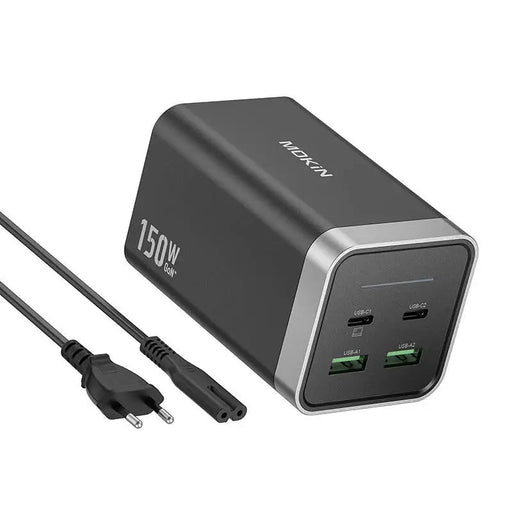 Charger MOKiN PD150W 2xUSB-C 2xUSB-A (black) - mains chargers<<<Chargers<<<GSM Accessories<<<InnproXML