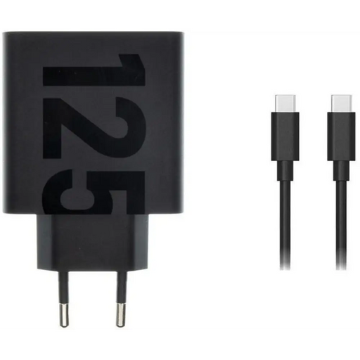 Charger Motorola TurboPower 125W GaN USB-A w/ 1m USB-C Black - Аксесоари за смартфон<<<Аксесоари<<<TechMart&&&Аксесоари