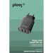 Charger PLOOS 220V 2 USB 2A black - Аксесоари за смартфон<<<Аксесоари<<<TechMart&&&Аксесоари за смартфон<<<Телефони и