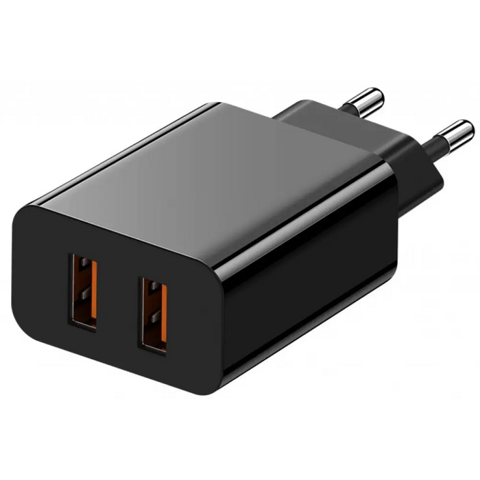 Charger X-MART Dual USB CHARGER 18W Black - Аксесоари за смартфон<<<Аксесоари<<<TechMart&&&Аксесоари за