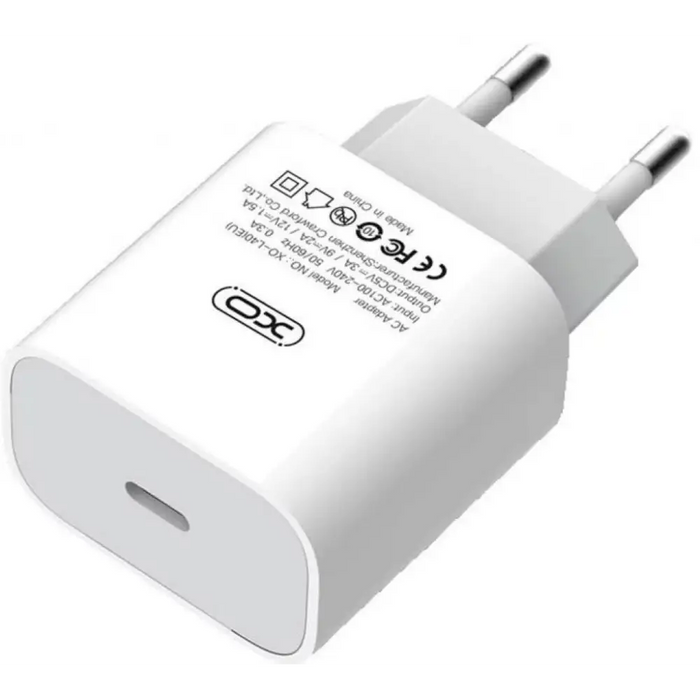 Charger XO L40 EU PD 18W Single Port Charge - Аксесоари за смартфон<<<Аксесоари<<<TechMart&&&Аксесоари за