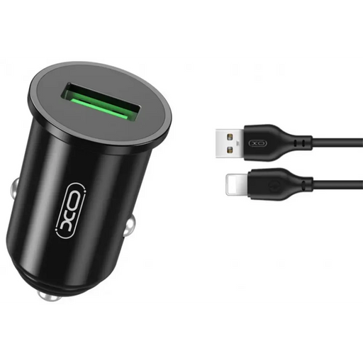 Charger XO TZ12 18W QC3.0 Car Charger with Type-C cable - Аксесоари за смартфон<<<Аксесоари<<<TechMart&&&Аксесоари за