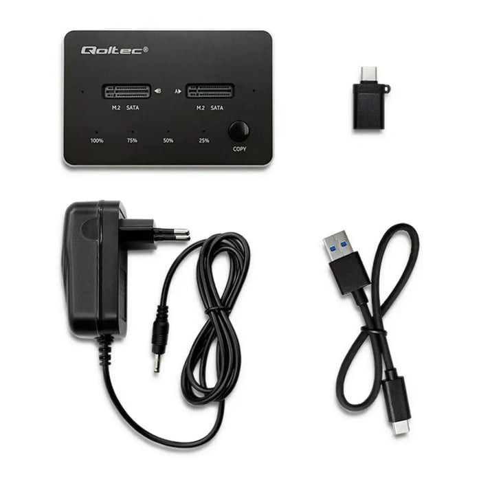 Charging base Qoltec 50310 - Твърди дискове<<<Компютър Мрежи и компоненти<<<Компютри| Електроника<<<BigBuy&&&Docking