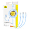Charging Cable 3w1 Baseus USB to USB-C USB-M Lightning 3,5A 1,1m (blue) - Combo Cables<<<USB cables<<<GSM