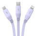 Charging Cable 3w1 Baseus USB to USB-C USB-M Lightning 3,5A 1,1m (purple) - Combo Cables<<<USB cables<<<GSM