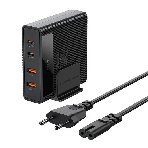 Charging station GaN 100W Mcdodo CH-1802 2x USB-C 2x USB-A (black) - mains chargers<<<Chargers<<<GSM