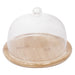CHEESE PLATE GLASS LID 24CM Z1486 ZOKURA - Сервизи чаши и чинии<<<Домашни потреби<<<Кухня<<<Praktiker