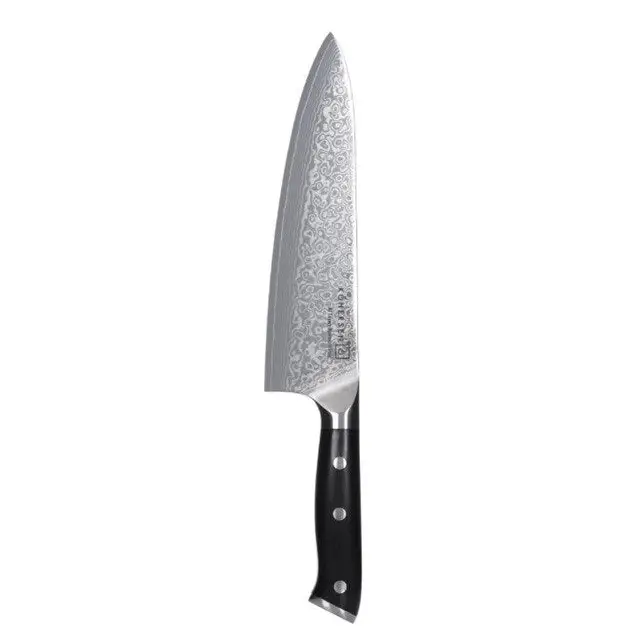 Chef Kohersen Elegance Ebony Wood Chef’s knife Damascus steel 21.6 cm - Cutlery and cooking utensilsAGD-SZT<<<Home
