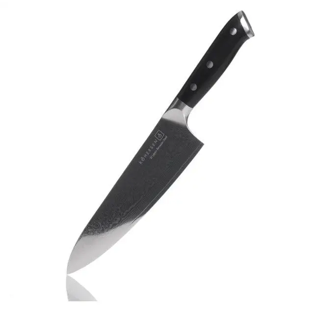 Chef Kohersen Elegance Ebony Wood Chef’s knife Damascus steel 21.6 cm - Cutlery and cooking utensilsAGD-SZT<<<Home