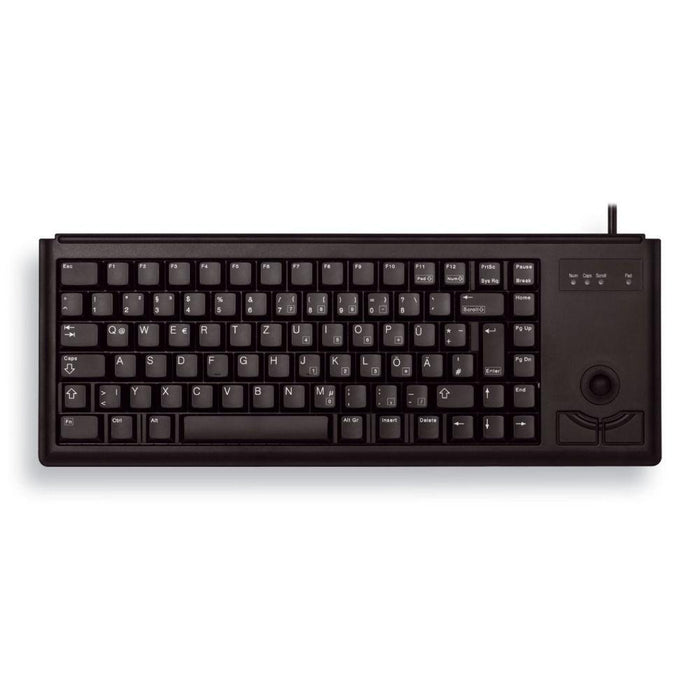 CHERRY G84-4400 Compact Wired Keyboard with Trackball