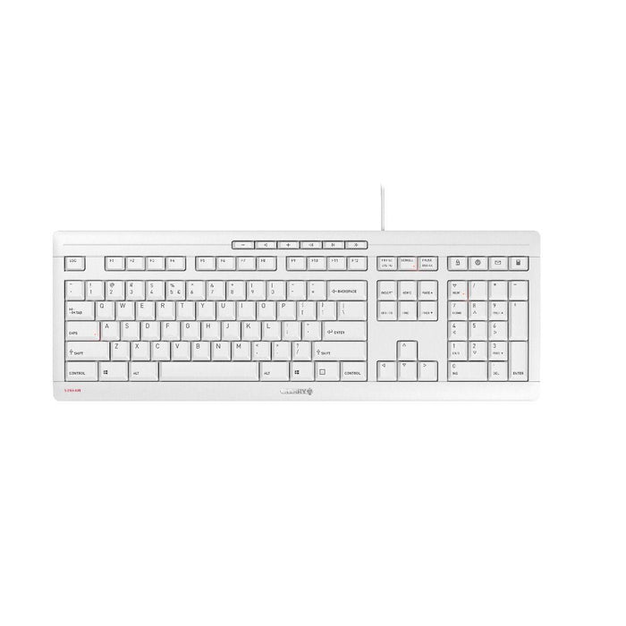 Wired keyboard CHERRY STREAM, Light gray