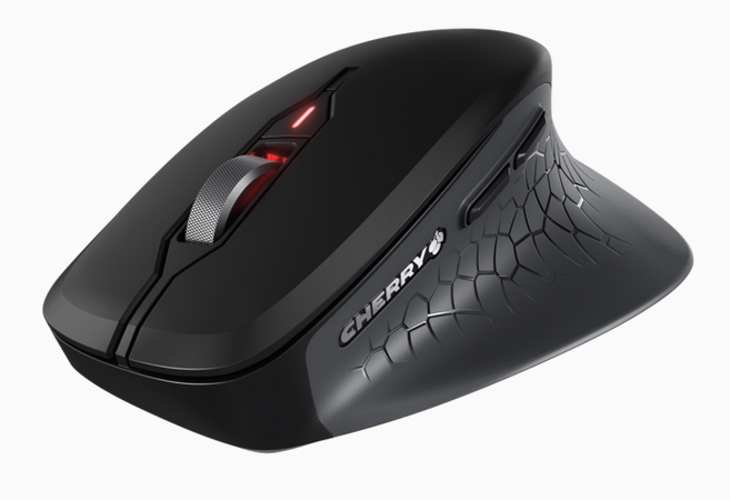 CHERRY Stream ergonomic silent mouse Comfort, 6 leg, 4000dpi, black