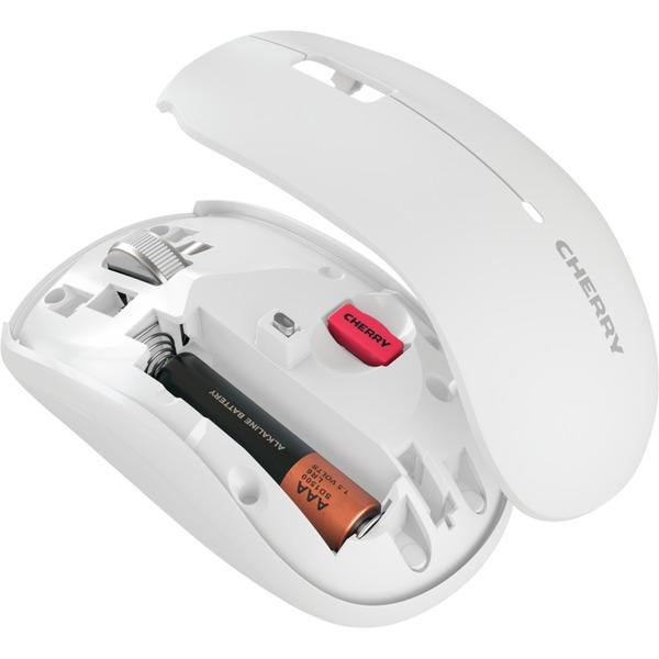 CHERRY MW 2200 Wireless Mouse, 1300dpi,. 2.4Ghz, White