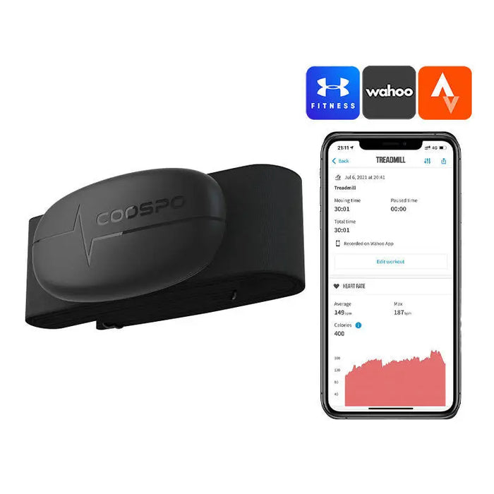 Chest Heart Rate Monitor Coospo H6 compatibile with Strava wahooo mapmyfitness etc. - Sensors<<<Bicycle