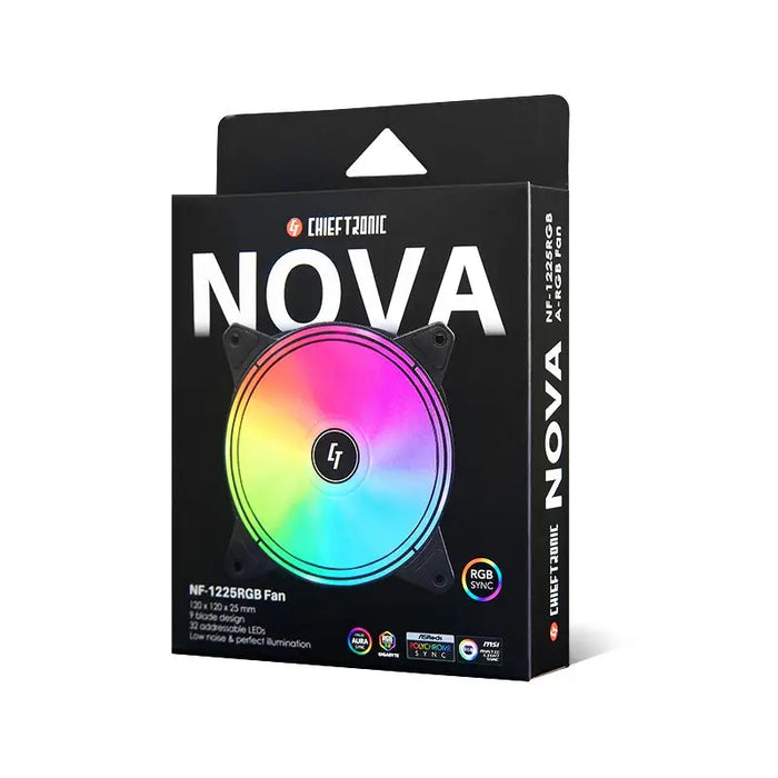 Chieftec Nova A-RGB Fan - Охлаждащи системи<<<CHIEFTEC компоненти за компютри<<<CHIEFTEC<<<PolyComp