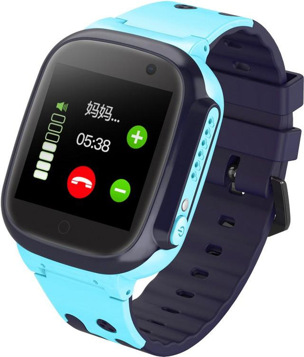 Children smart watch WP41 waterproof IP67 real GPS chip tracker camera SOS button - blue - Smart Watches
