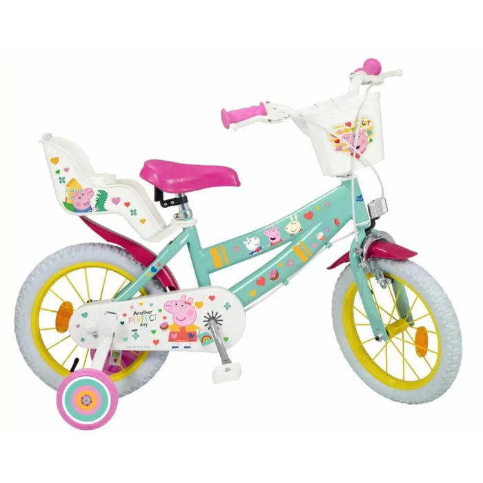 Children’s bicycle 14’’ Peppa Pig green 1498 TOIMSA - Children’s bicyclesSRE-ROW<<<(Games and toys) Sports