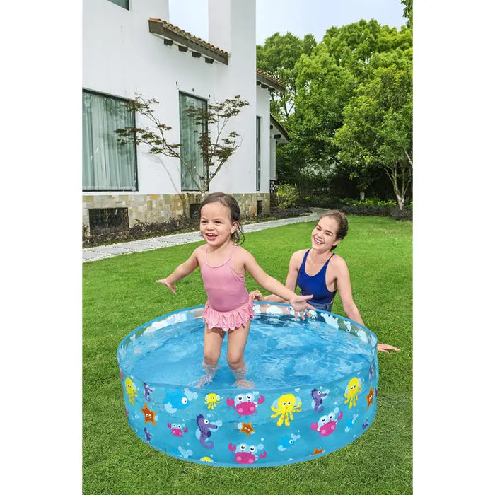 CHILDREN’S POOL F122X25CM BESTWAY 55028 - Надуваеми басейни<<<Басейни плажни артикули и оборудване<<<Градина<<<Praktiker