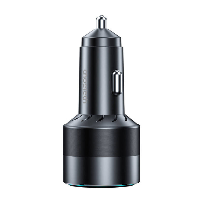 Choetech 63W Dual USB-C 45w+ USB-A 18w fast car charger (black) - Car chargers<<<Chargers<<<GSM