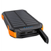 Choetech B658 Solar power bank 2x USB 10000mAh Qi 5W (black-orange)