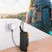 Choetech B659 Solar power bank with inductive charging 2x USB 10000mAh Qi 5W (black-orange)