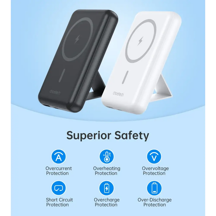 Choetech B662 wireless MagSafe 5000mAh powerbank - black - Powerbanks<<<HurtelXML