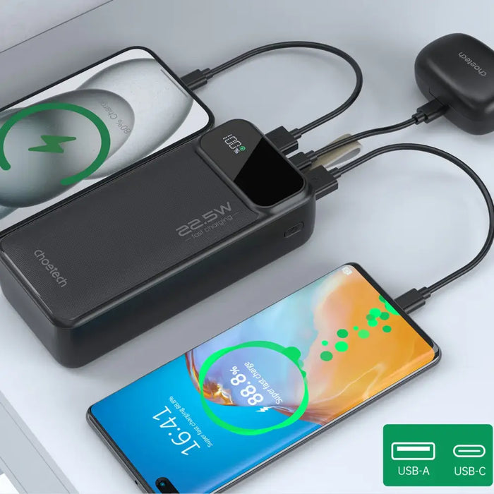 Choetech B730 30000mAh 22.5W PD powerbank (black) - Powerbanks<<<Energy<<<InnproXML&&&Powerbanki<<<HurtelXML