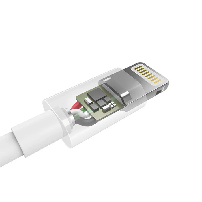 Choetech certified USB-A cable - Lightning MFI 1.8m white (IP0027) - Cell phone cables<<<HurtelXML