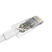 Choetech certified USB-A cable - Lightning MFI 1.8m white (IP0027) - Cell phone cables<<<HurtelXML
