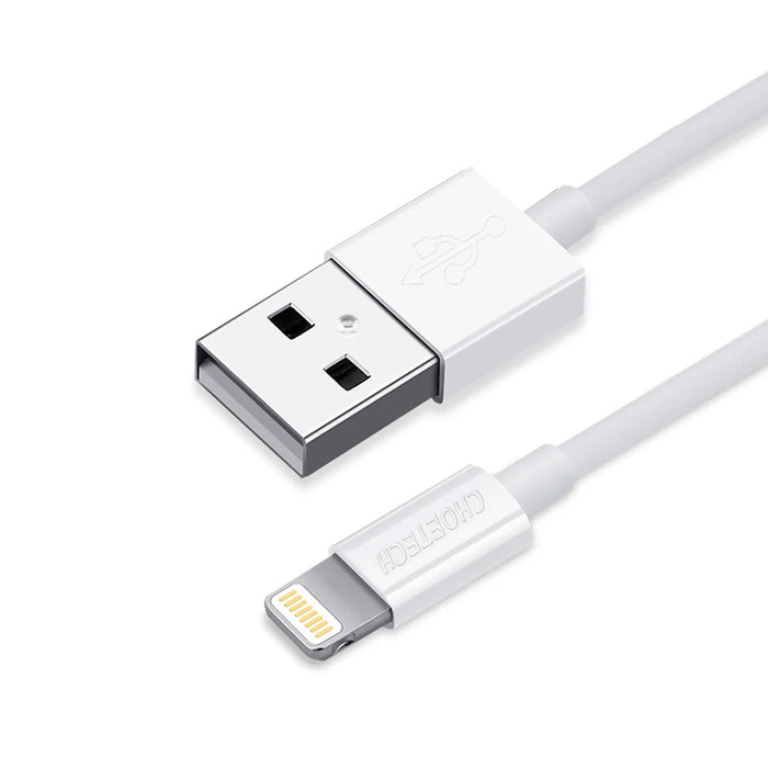 Choetech certified USB-A cable - Lightning MFI 1.8m white (IP0027) - Cell phone cables<<<HurtelXML