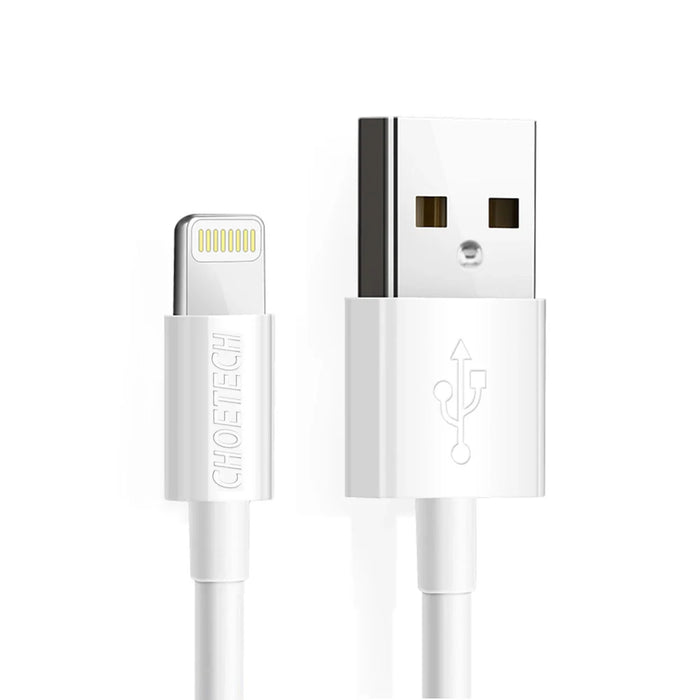 Choetech certified USB-A cable - Lightning MFI 1.8m white (IP0027) - Cell phone cables<<<HurtelXML