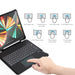 Choetech Keyboard Case Cover for iPad Pro 12.9’ 2020 / 2021 Wireless Bluetooth Keyboard Black (BH-015) - Other office
