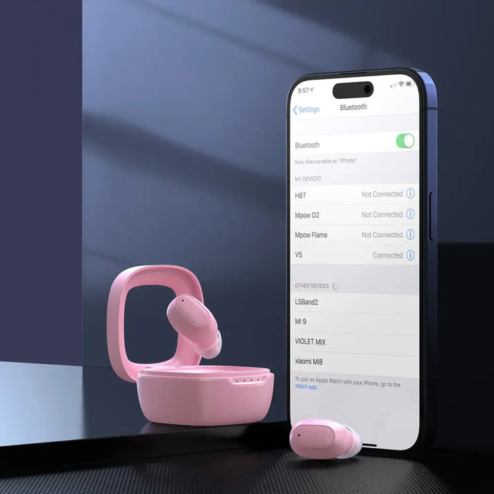 Choetech MEMS wireless TWS Bluetooth 5.3 headphones - pink - Headphones and speakers<<<HurtelXML