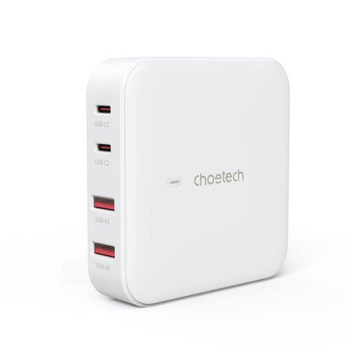 Choetech PD8008 100W GaN fast charger 2x USB-A / 2x USB-C - white - Cell phone USB charger<<<HurtelXML