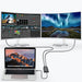 Choetech plug adapter USB Type C Thunderbolt 3 (40Gbps) - 2x DisplayPort 4K 60Hz black (HUB-D03) - USB