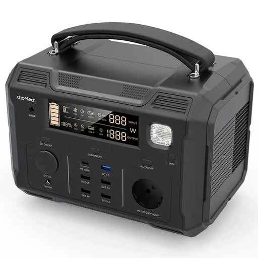 Choetech portable power bank 484Wh 500W black (BS004) - Powerbanks<<<HurtelXML