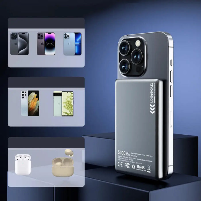 Choetech powerbank B738 5000mAh 20W PD thin (black) - Powerbanks<<<GSM Accessories<<<InnproXML&&&Powerbanki<<<HurtelXML