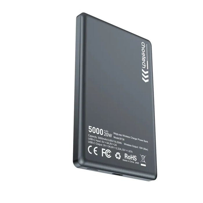 Choetech powerbank B738 5000mAh 20W PD thin (black) - Powerbanks<<<GSM Accessories<<<InnproXML&&&Powerbanki<<<HurtelXML