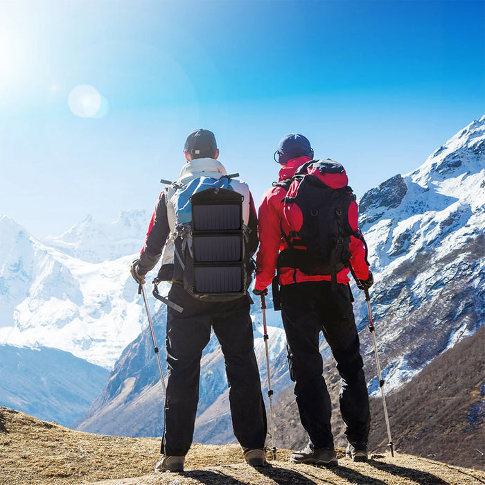 Choetech SC001 solar foldable charger 19W 2x USB-A - black - Cell phone USB charger<<<HurtelXML