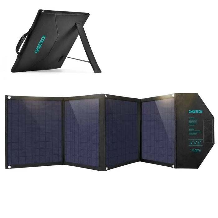 Choetech SC007 80W foldable solar charger (black) - Cell phone USB charger<<<HurtelXML&&&Powerbanks<<<Energy<<<InnproXML