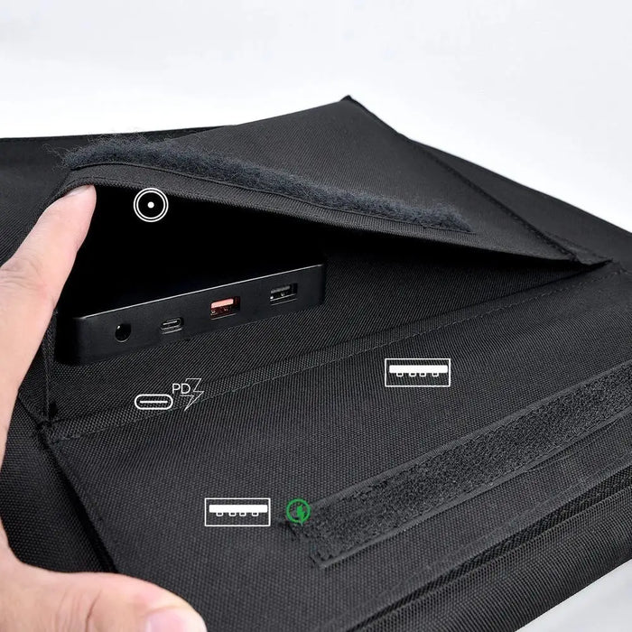 Choetech SC007 80W foldable solar charger (black) - Cell phone USB charger<<<HurtelXML&&&Powerbanks<<<Energy<<<InnproXML