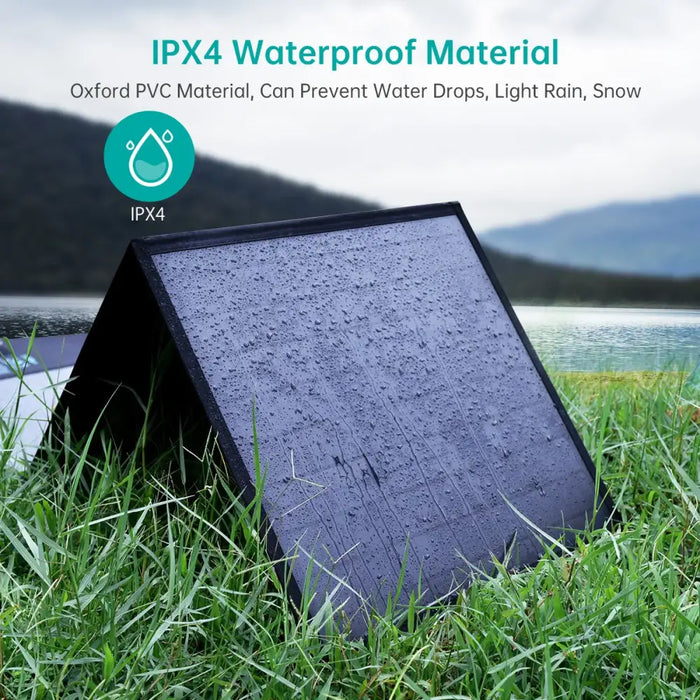 Choetech SC008 solar foldable charger 120W DC / USB-C / 2x USB-A - black - Cell phone USB charger<<<HurtelXML