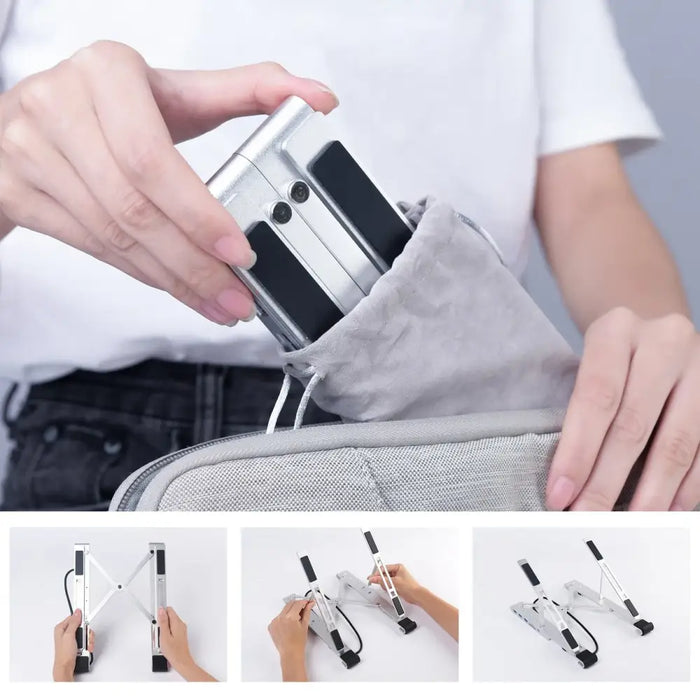 Choetech stand multifunctional station for laptop PD / USB-C HDMI (4K / 30Hz) / 2xUSB-A / 1xUSB-C / 1xSD / 1xTF black