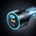 Choetech TC0011 car charger 130W 2x USB C 1x USB A (black) - Cell phone USB charger<<<HurtelXML&&&Car